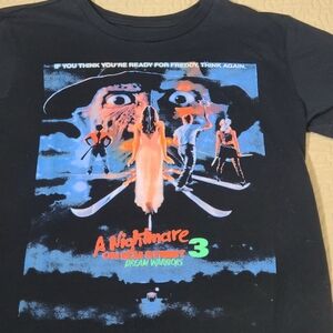 A Nightmare On Elm Street 3 'Dream Warriors' horror movie promo T shirt size M